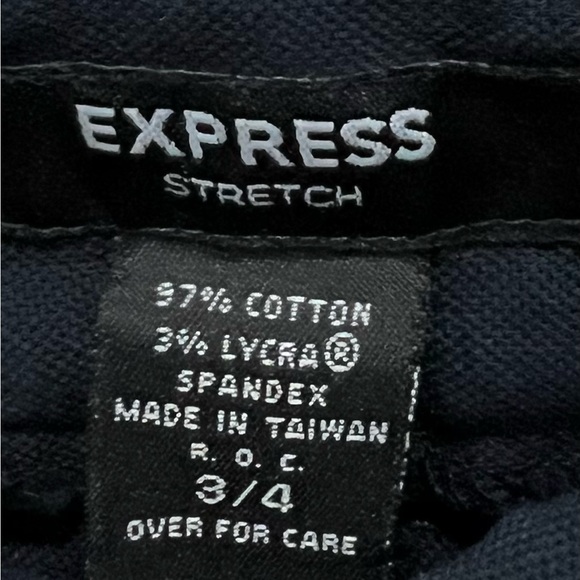 Express navy Blue High Waist Shorts - Picture 2 of 5